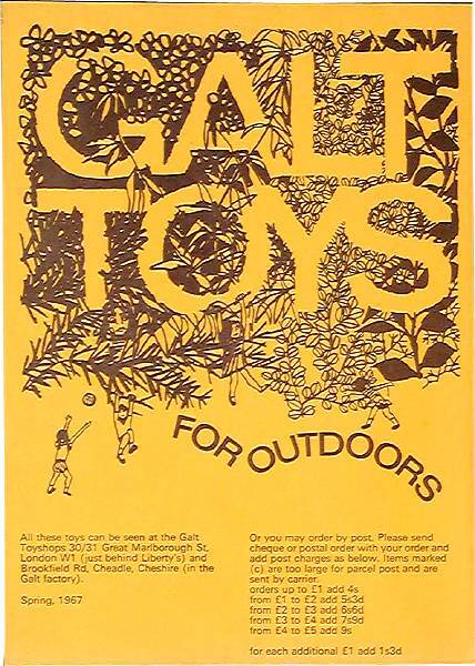 publicity leaflet, 1967. Drawing by Wanda Garland.