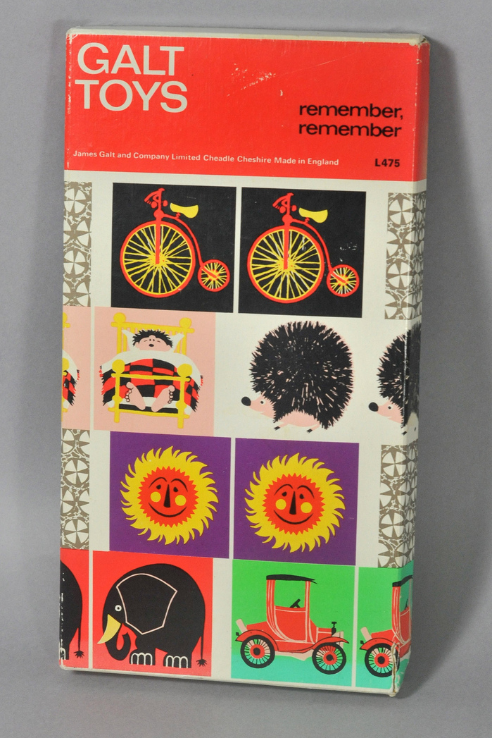 Memory tile game with illustrations by Kenneth Townsend.