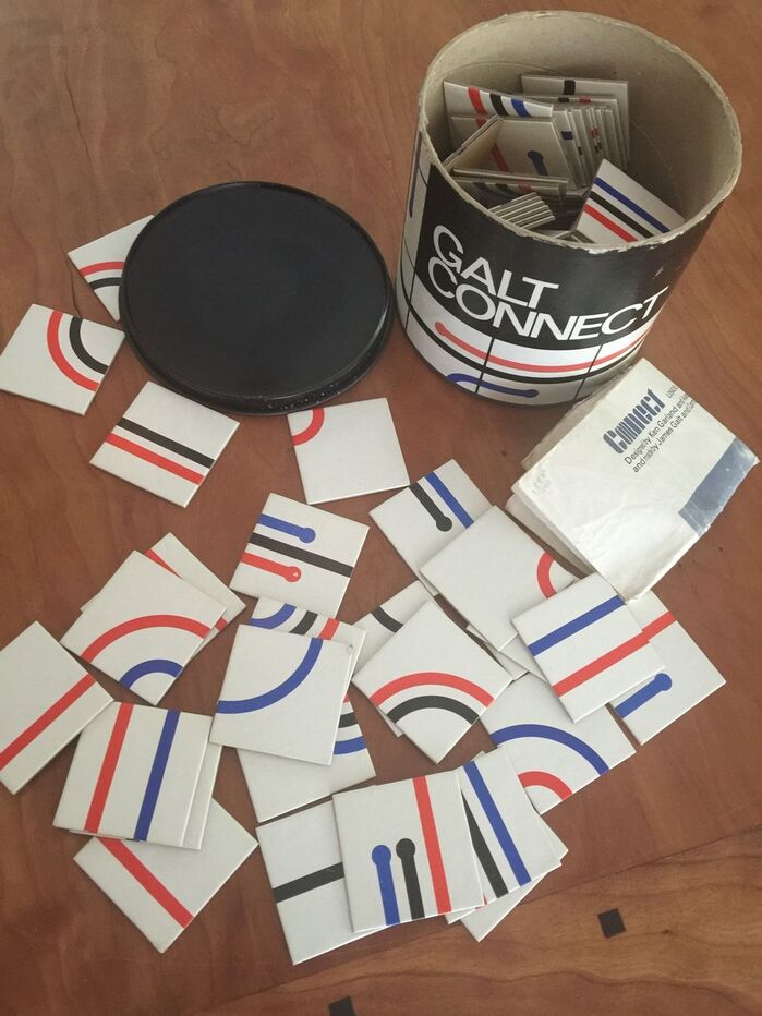 Galt Connect, game and packaging designed by Ken Garland &amp; Associates in 1969.