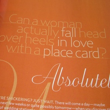 <cite>Brides</cite> magazine: 2006 “Receptions” special issue