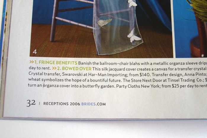 Brides magazine: 2006 “Receptions” special issue 6
