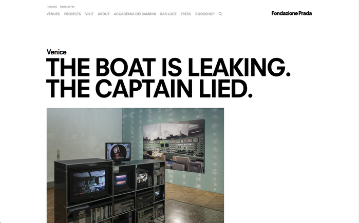 Fondazione Prada identity and website 3