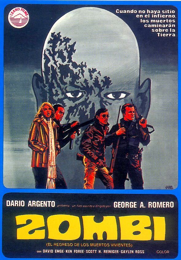 Poster by &Iacute;zaro Films, Spain. Davison&rsquo;s letterforms were mindlessly redrawn, with all life sucked out of them.