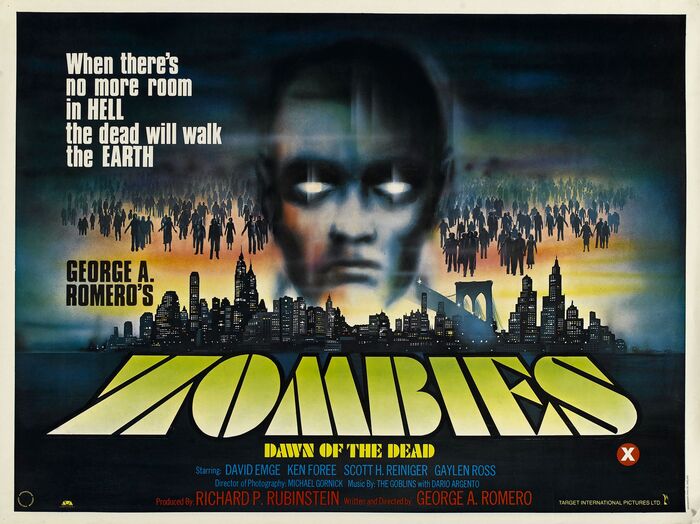 Poster by Target International Pictures, UK, 1979. Artwork by Tom Chantrell. Printed by Broomhead Litho Ltd.