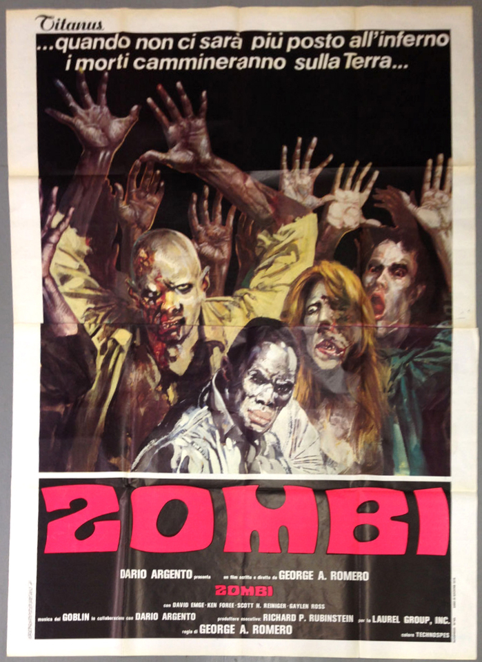 Large-format poster by Titanus, Italy. Davison Psyche/Contest is spaced less tightly than in the German version.