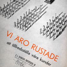 “Vi äro rustade – att tillfredsställa våra kunder”