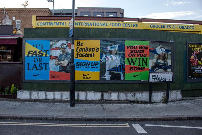 “London’s Fastest” poster campaign by Nike 1