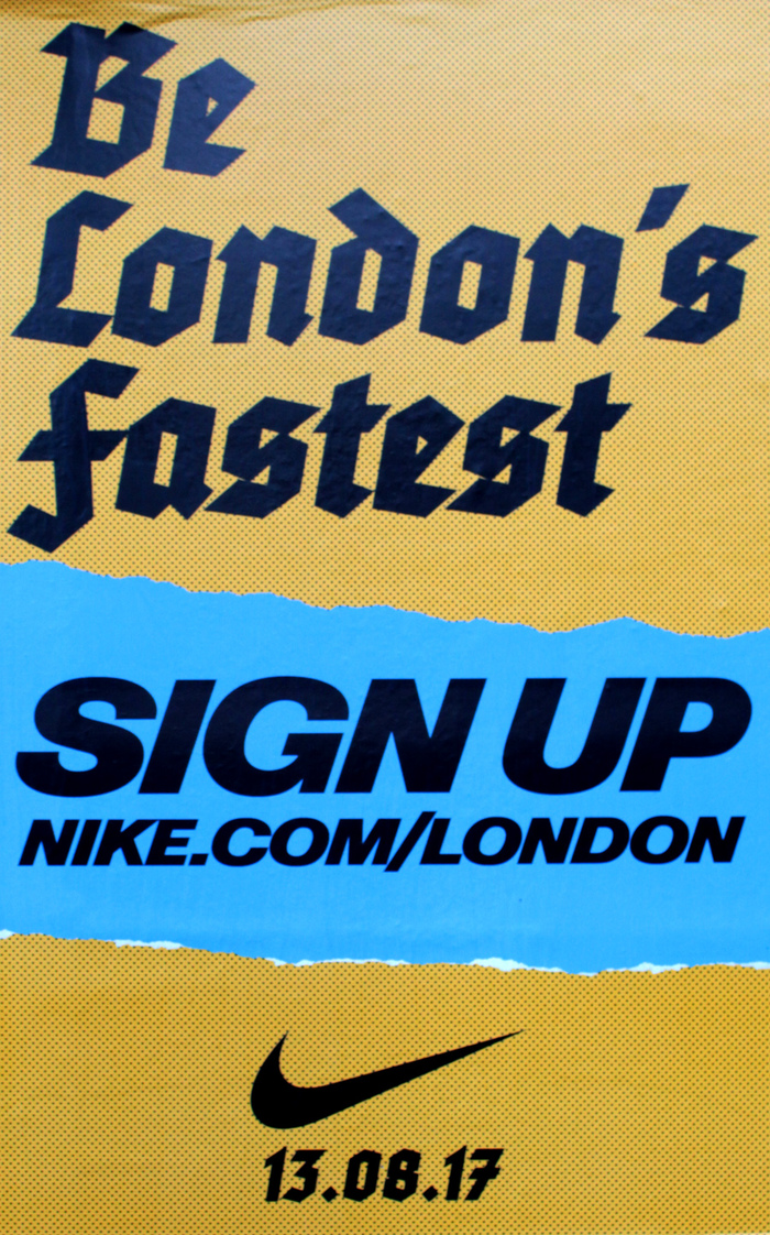 “London’s Fastest” poster campaign by Nike 9