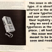 <cite>Emigre #15: Do You Read Me? </cite>(opening spread)