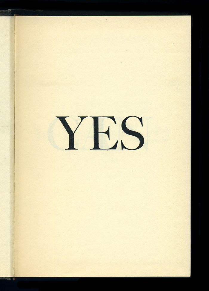 The title is spread across several pages, with the main title occupying one word per page.