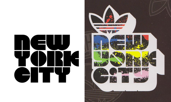 Unmodified Outland on the left, McMullen&rsquo;s logo on the right