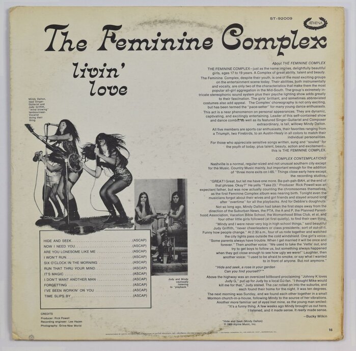 The Feminine Complex – Livin’ Love album art 2