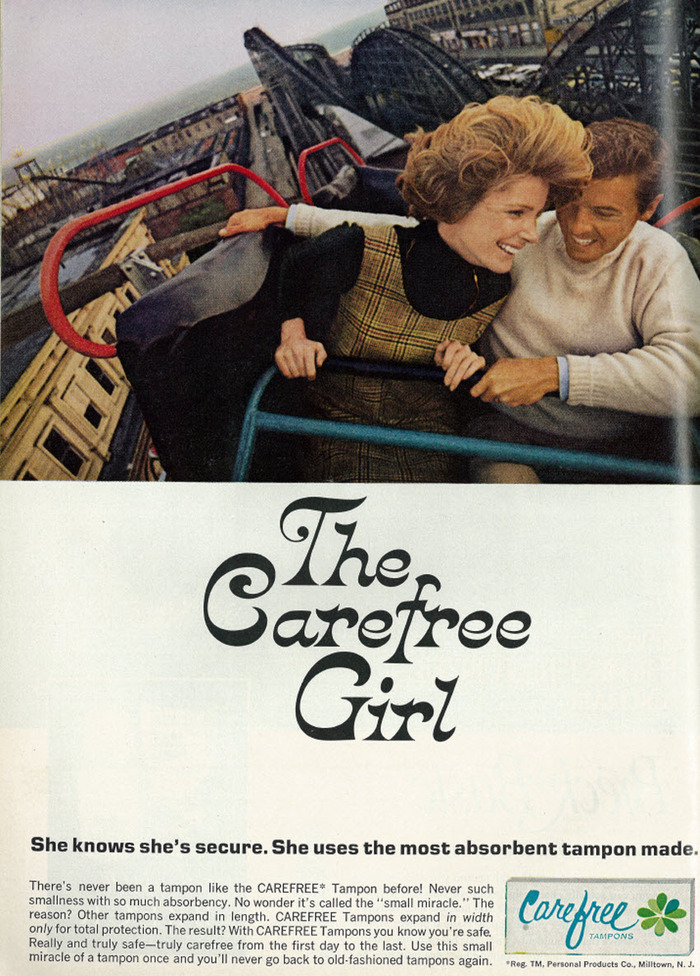 Roller coaster ad, published in Redbook magazine, November 1968, Vol. 132, No. 1