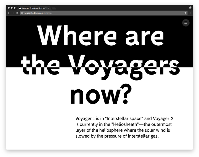 Voyager. The Grand Tour 5