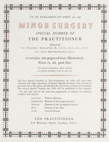 <cite>The Practioner</cite> 1936 advert, Curwen Press
