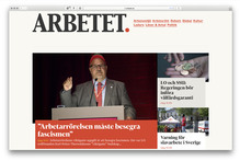 <cite>Arbetet</cite> website (2017)