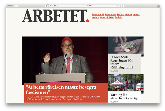 Arbetet website (2017) 1