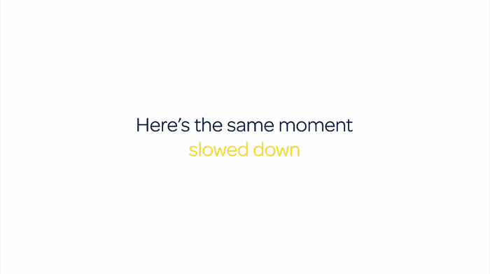 Morton Salt&rsquo;s corporate colors are dark blue and yellow. Just like the use of the corporate typeface Omnes, they subliminally point to the brand without explicitly revealing the sender yet.