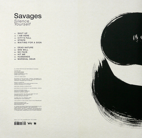 Savages — Silence Yourself 2