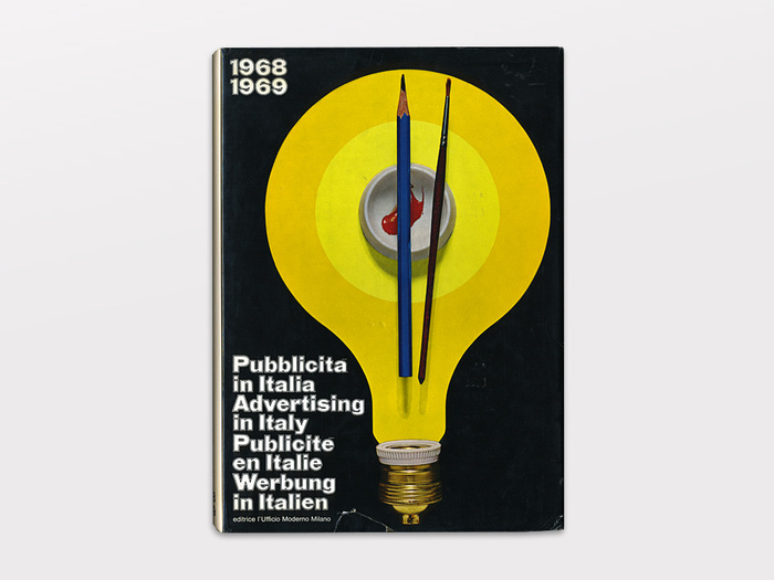 Publisher: L’Ufficio Moderno, Milan, Italy

12×8.5″, 271 plus ads, English-French-German-Italian



Pubblicità in Italia (Advertising in Italy) is an accurate look at Italian graphic design in 1968-69 including: posters, advertising, catalogs, packaging, trade-marks and more. Introduction by Silvio Ceccato. — Display