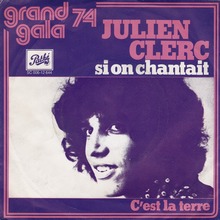 Julien Clerc – “Si on chantait” Dutch single cover
