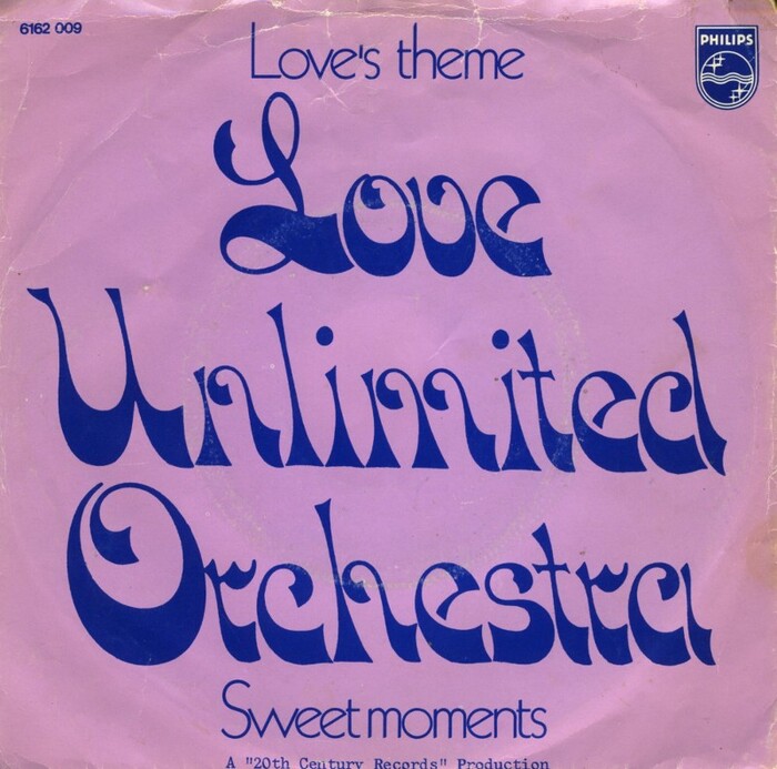 Love Unlimited Orchestra – “Love’s Theme” / “Sweet Moments” Dutch single cover