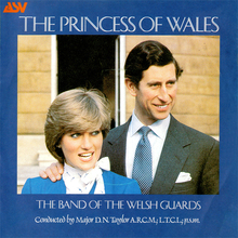 The Band of the Welsh Guards ‎– “The Princess of Wales” / “God Bless the Prince of Wales” single cover