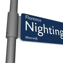 Street signs in Haarlem, the Netherlands