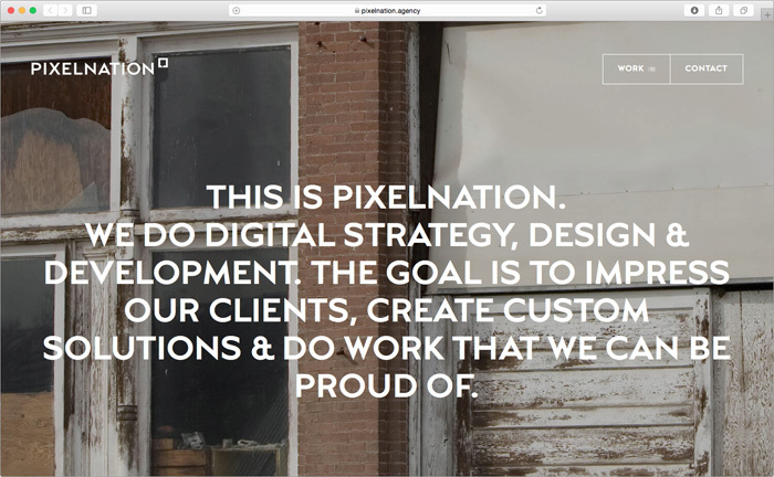 Pixelnation website 1