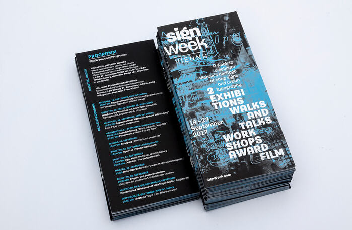 Sign Week Vienna 2017 printed matter 3