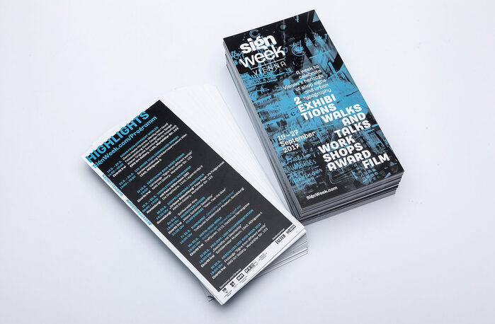 Sign Week Vienna 2017 printed matter 5