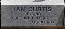 Ian Curtis’ headstone