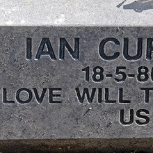 Ian Curtis’ headstone