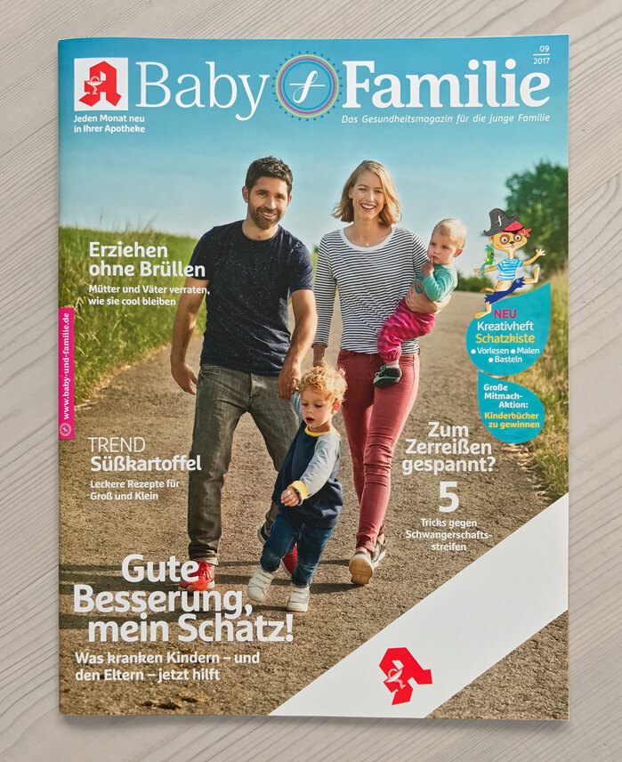 Baby &amp; Familie magazine, 2017 redesign 1