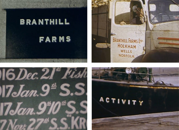 Stills from Norfolk Farming 1953, BFI film archive