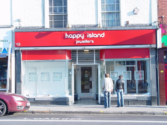 Happy Island Jewellers sign 2