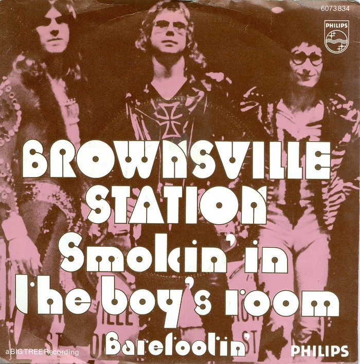 Brownsville Station – “Smokin’ In The Boy’s Room” single covers 2