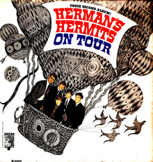 Herman’s Hermits – <cite>On Tour </cite>album art