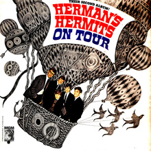 Herman’s Hermits – <cite>On Tour </cite>album art