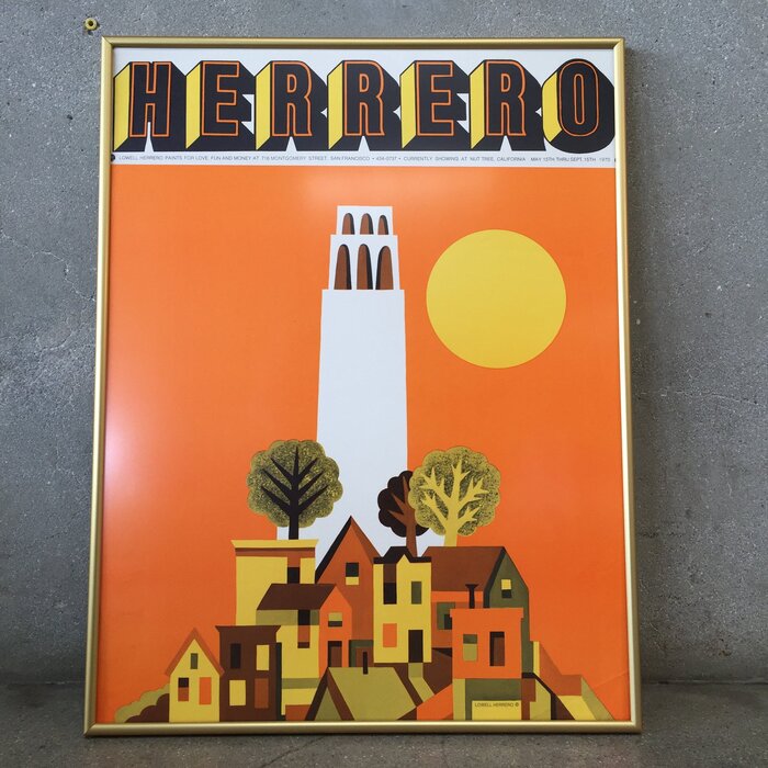 Poster for Lowell Herrero paintings show, Nut Tree, 1970 1