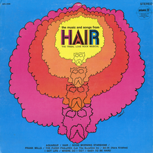 <cite>The Music and Songs from Hair </cite>album art