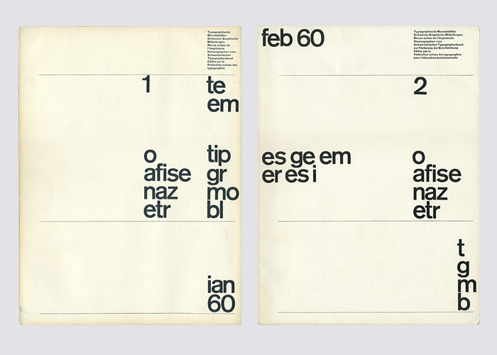 Typografische Monatsblätter,  Nos. 1–7 3