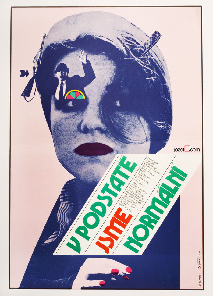 V podstatě jsme normální (1981) Czechoslovak movie poster 1