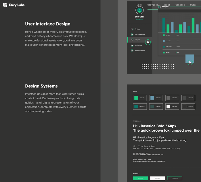Envy Labs website 3