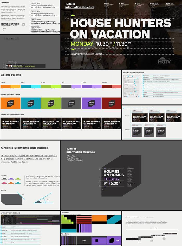 ON-AIR ELEMENTS. A sampling from the brand guidelines.