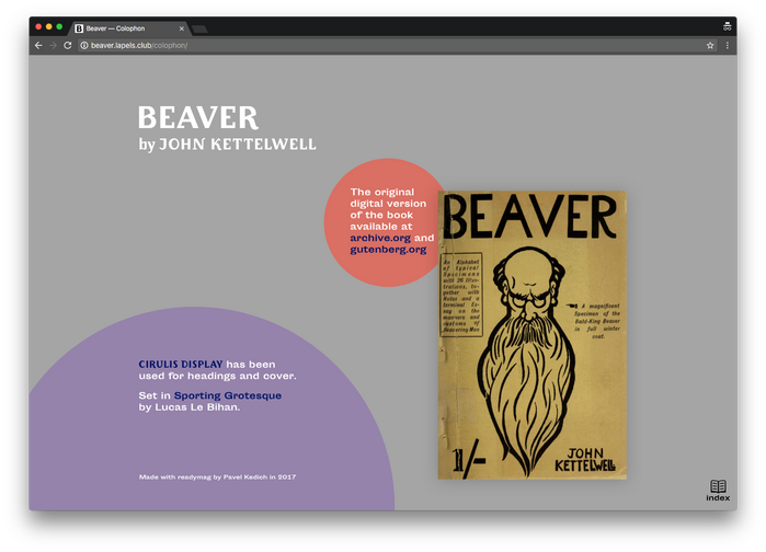 Beaver by John Kettelwell, Pavel Kedich web edition 5