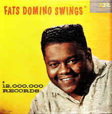 Fats Domino – <cite>Fats Domino Swings </cite>album art