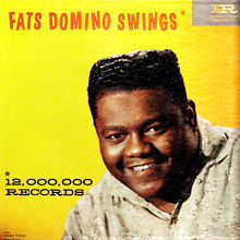 Fats Domino – <cite>Fats Domino Swings </cite>album art