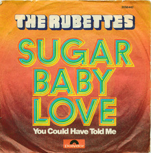The Rubettes – “Sugar Baby Love” single cover