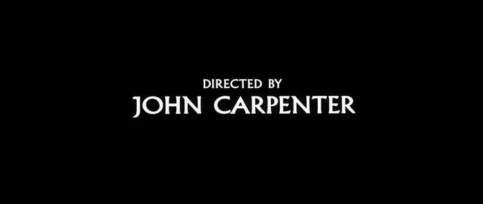 Prince of Darkness (1987) continues to evolve the previous approaches, cutting between black title frames and an extended intro sequence. This time, Carpenter’s directorial credit doesn’t show until more than 10 minutes in. More info/images here.
